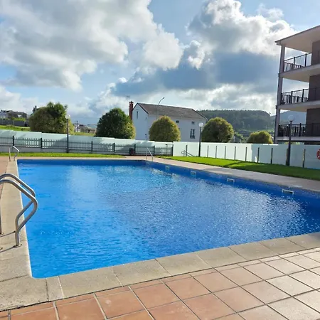 Costa Playa De Llas, Terraza, Piscina Y Pista De Padel Lägenhet Foz